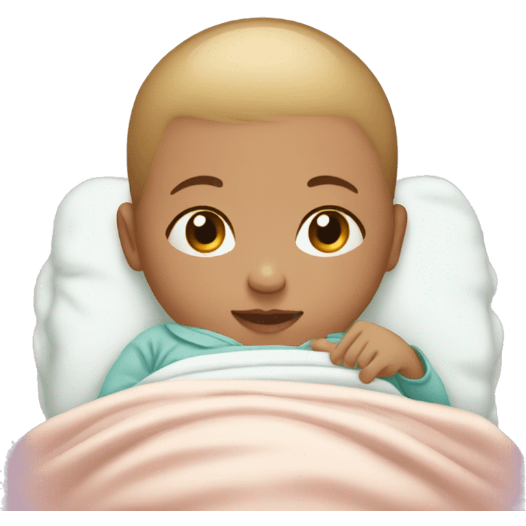 Premature baby discharged from hospital, mother emoji