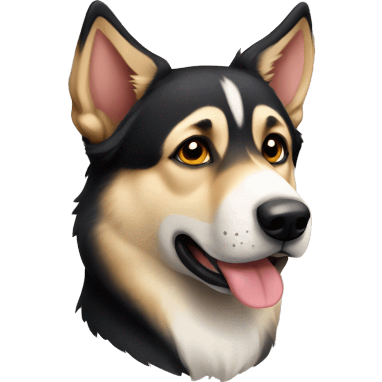 German Shepherd Husky emoji