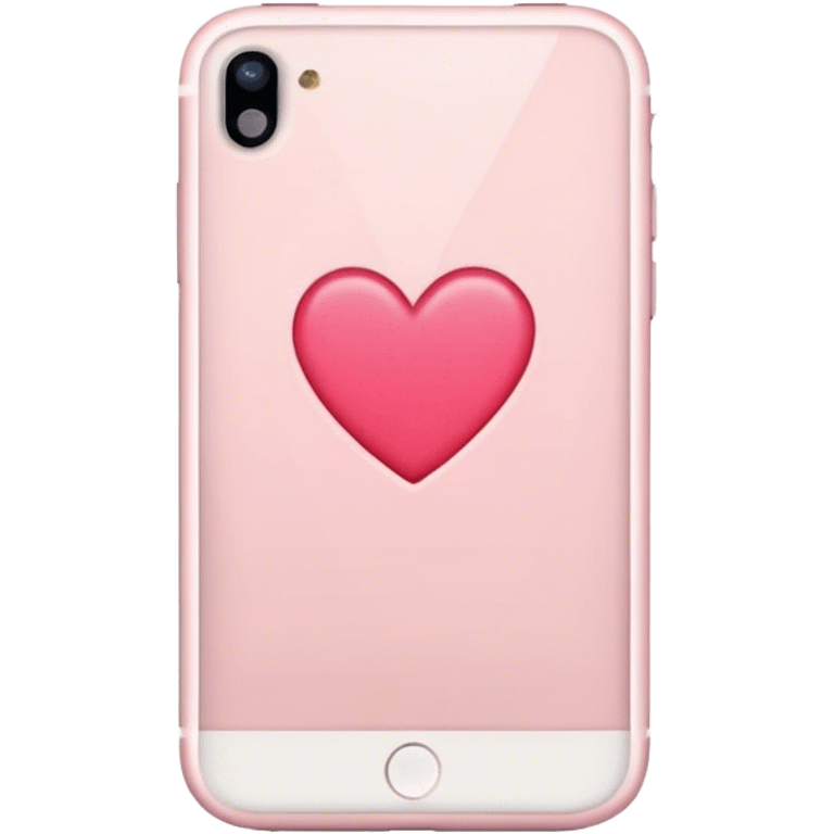 Light pink iPhone heart emoji