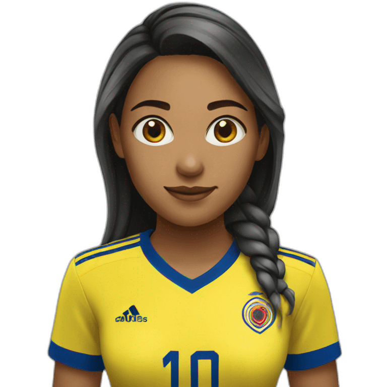 colombia player girl emoji