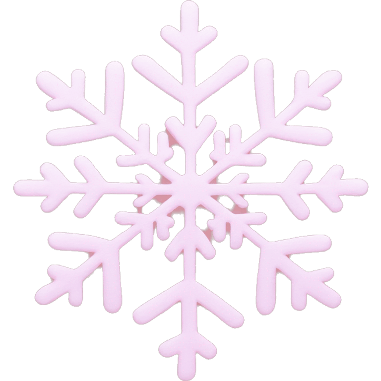 pastel pink snowflake  emoji