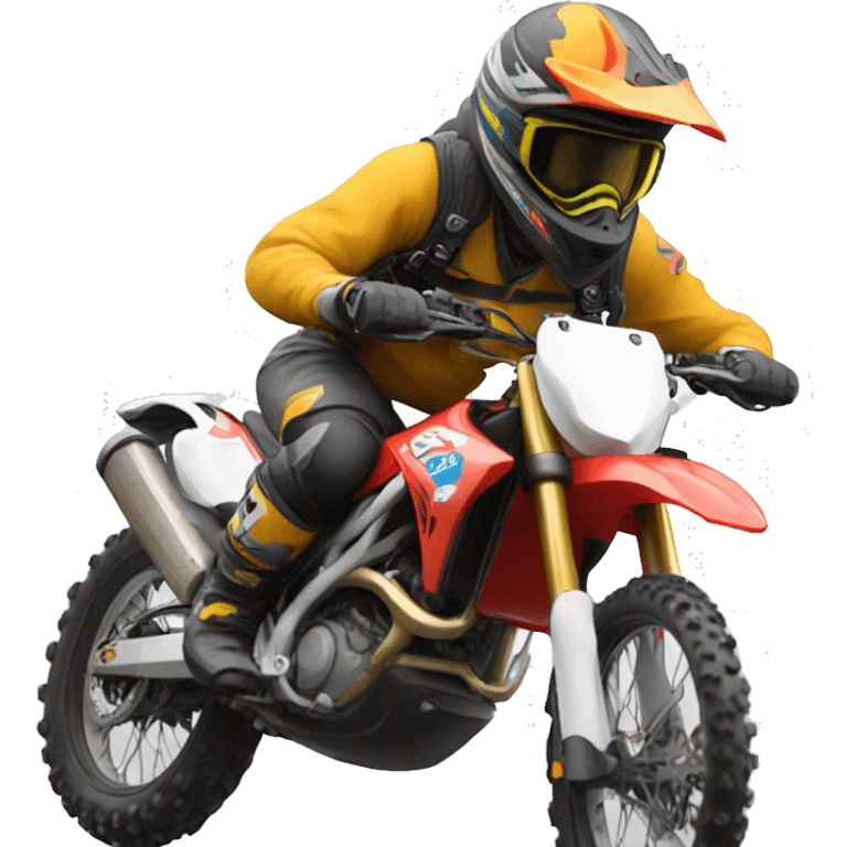 Enduro rider emoji