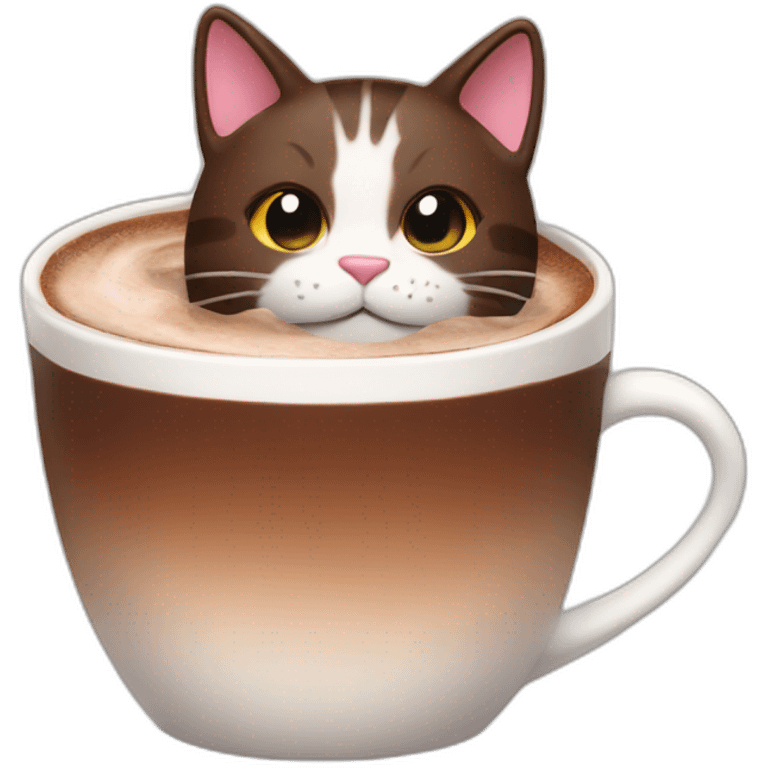 Hot chocolat cat emoji