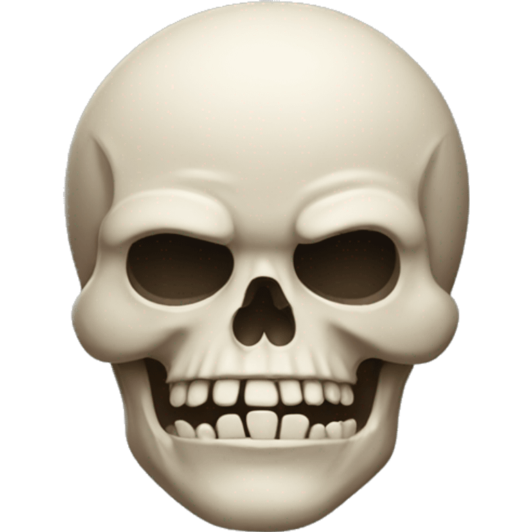 A funny looking skull emoji emoji