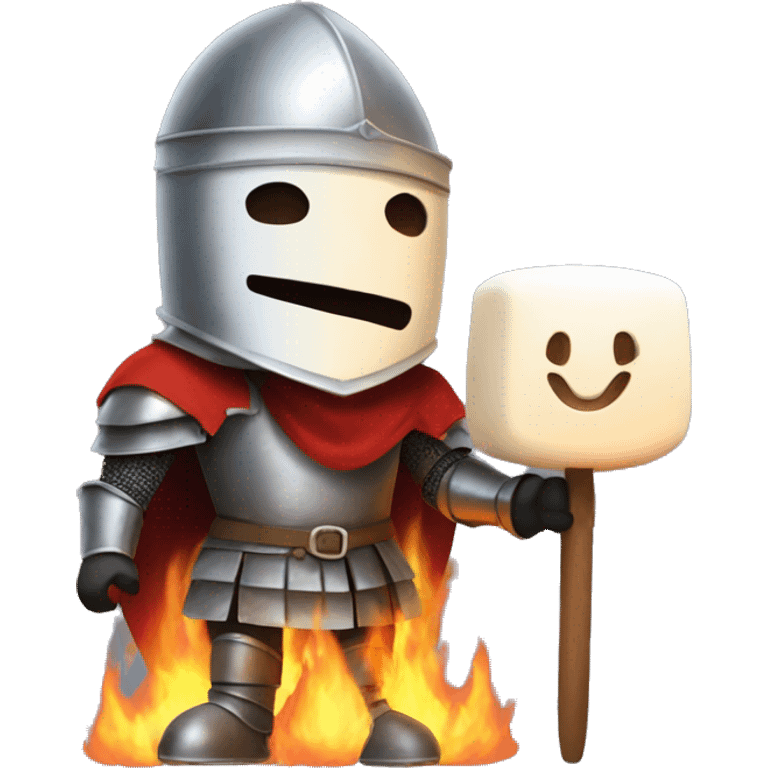 a knight keeping a marshmellow over fire and saying "i wish it was 2024" emoji