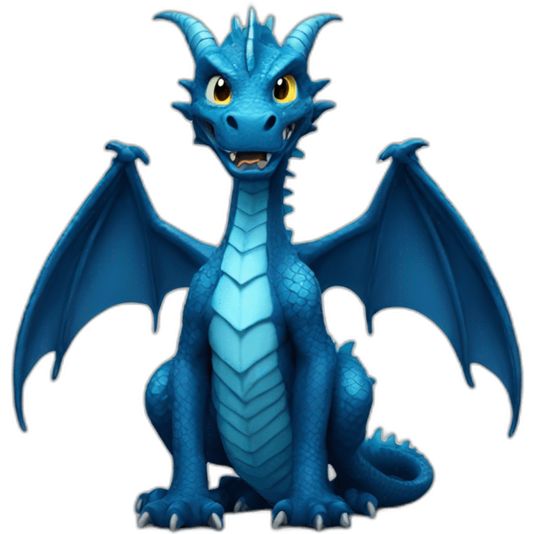 Blue dragon emoji