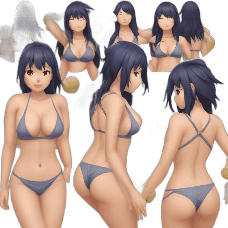 hinata hyuga full body pawg micro bikini back focus emoji