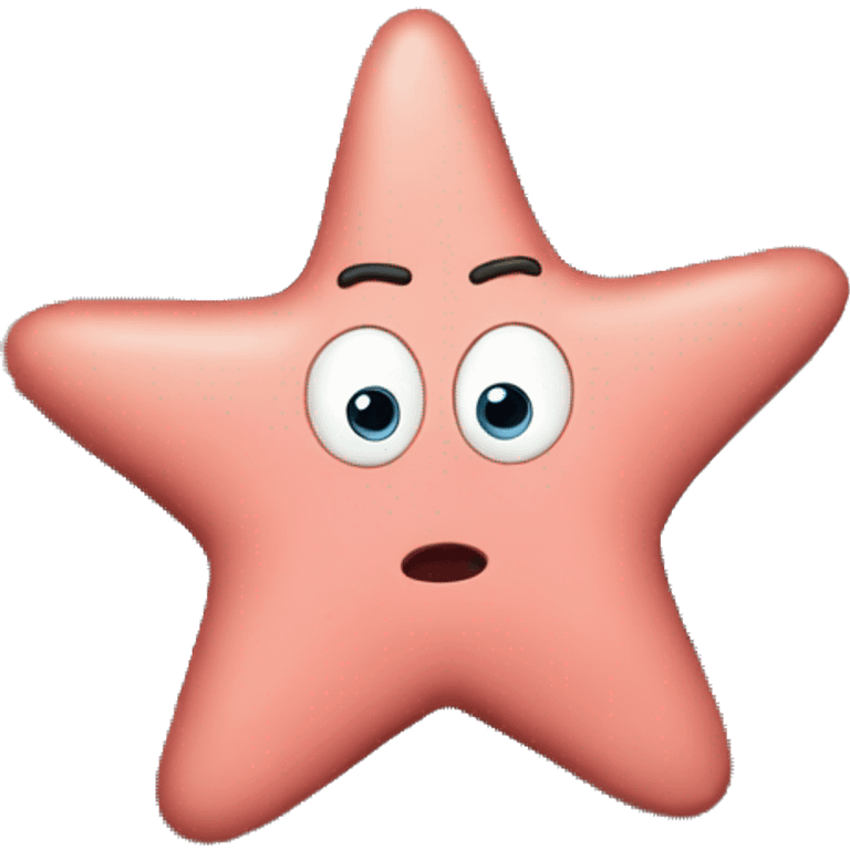 patrick star falling in hole emoji