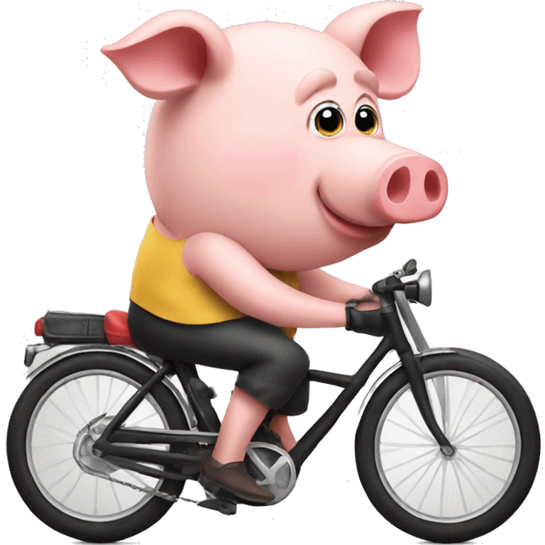 pig on bike emoji