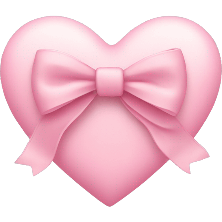 Light pink heart with bow emoji