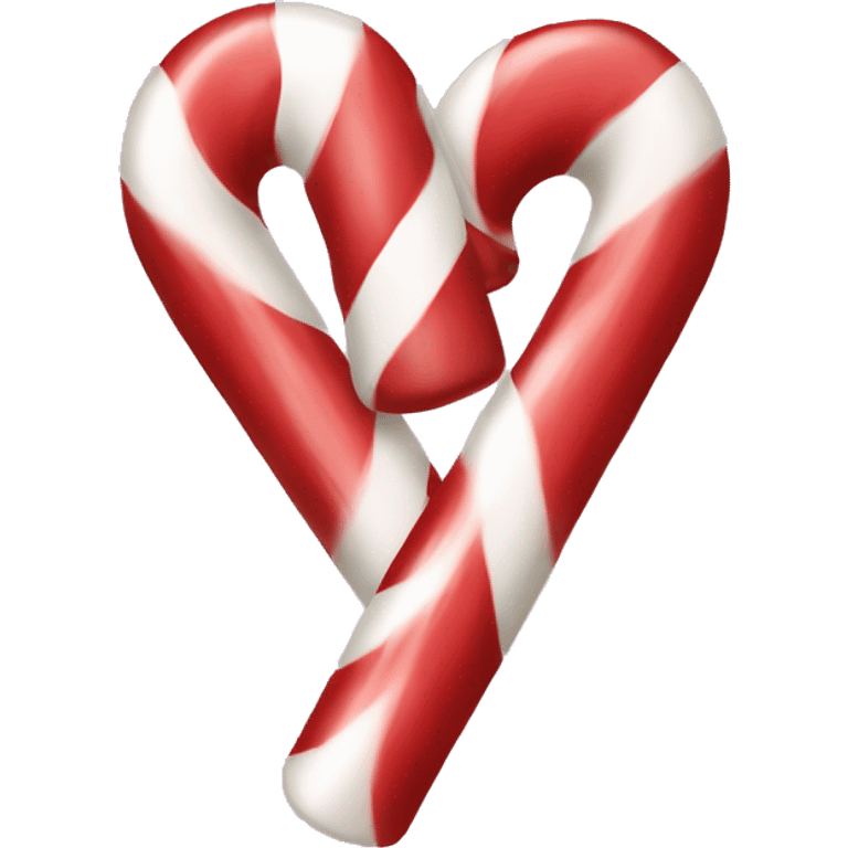 Candy cane heart emoji