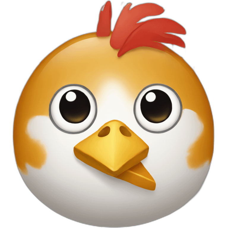 Planning calendar month with chicken head emoji