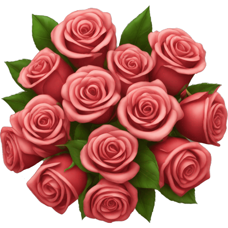 Luxury large bouquet of red roses emoji