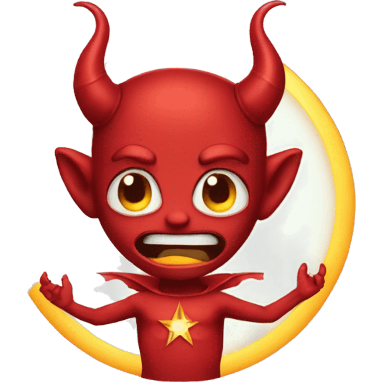 Devil with halo emoji