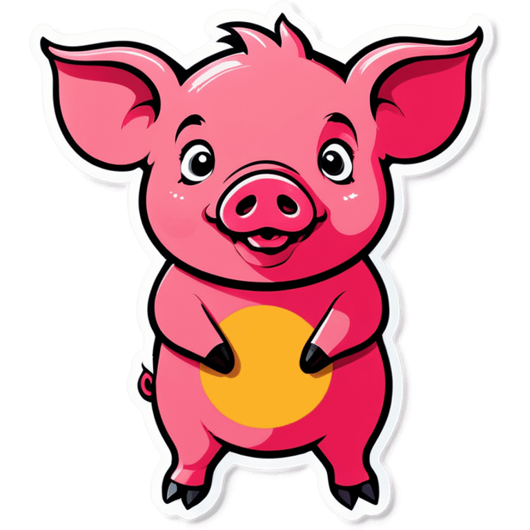 Tattoo pig emoji