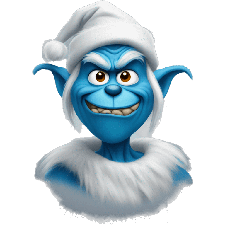 blue grinch emoji