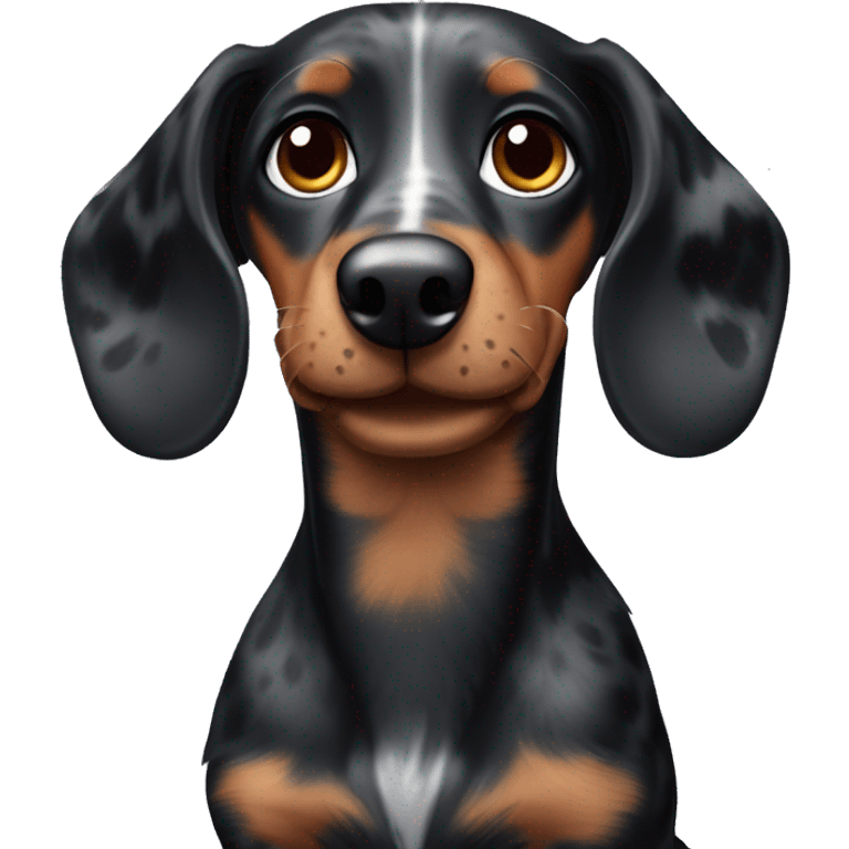 black merle dachshund  emoji