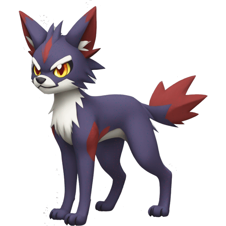 Noivern-Litten-Zorua-Lycanroc-Torracat-Fakemon-hybrid full body emoji