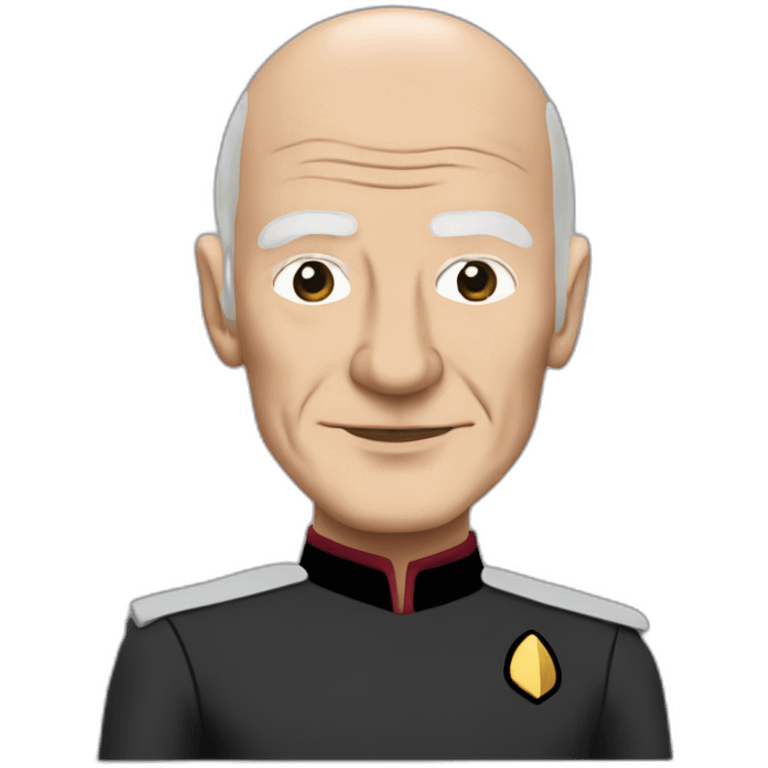 Captain Jean luc Picard from star trek emoji