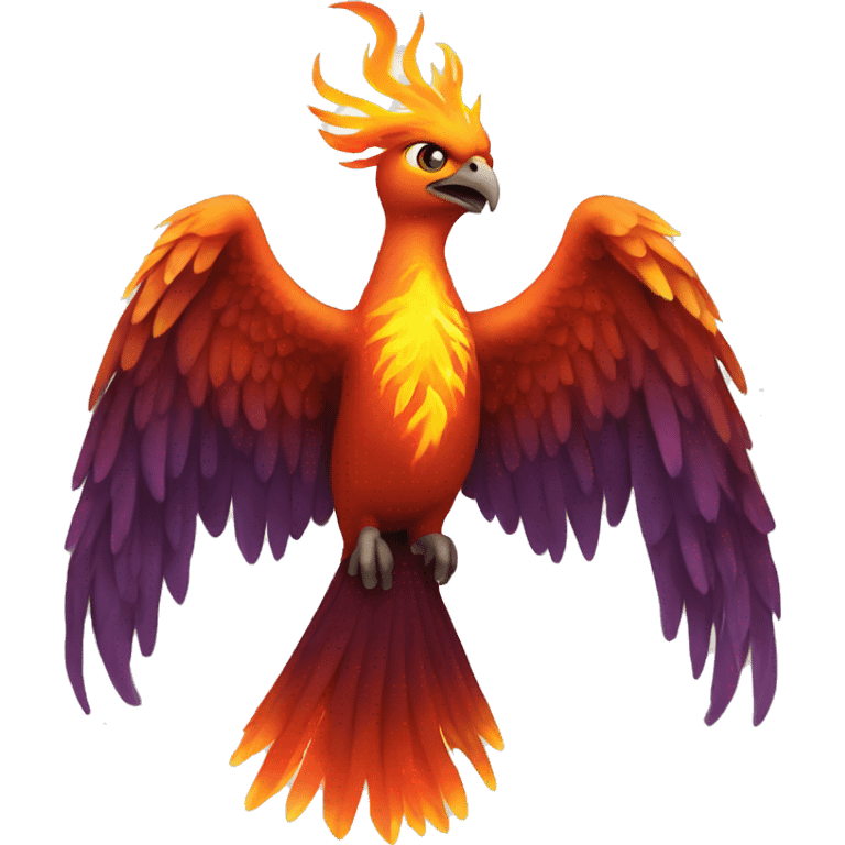 phoenix bird flames emoji