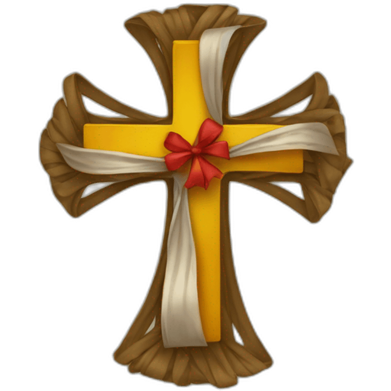 protestant Cross & Ribbon emoji