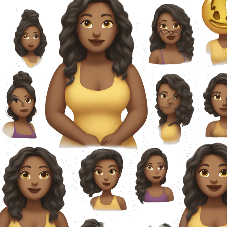 Cute Plus size IT girl emoji