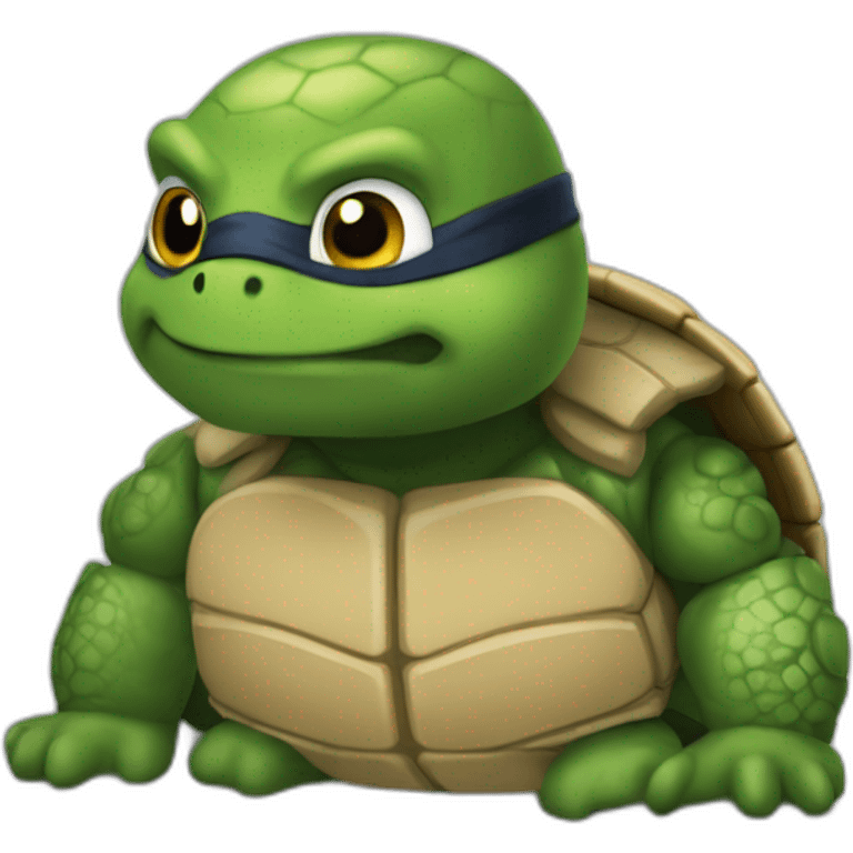 Tortues ninja qui rigole emoji