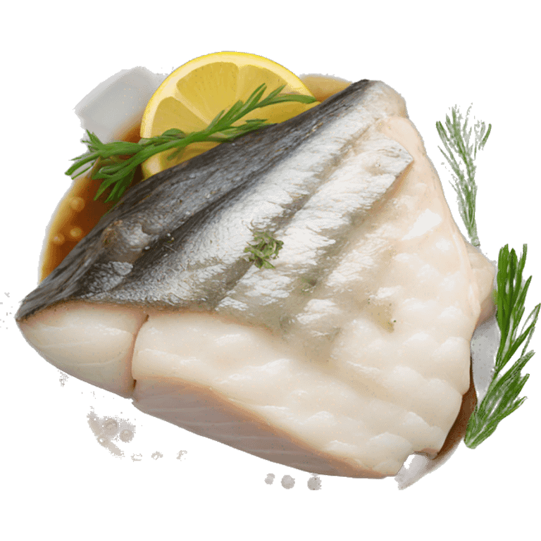 Pacific cod steak with the silver skin emoji