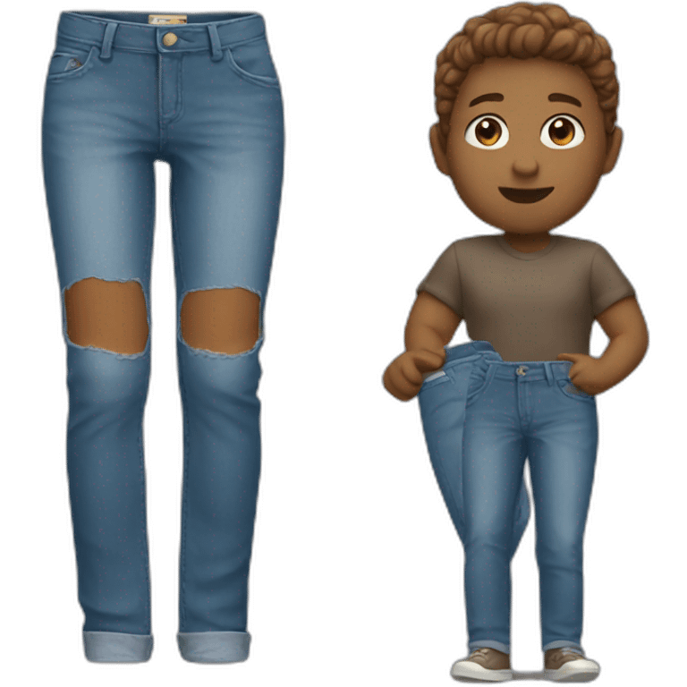 wearing jeans emoji