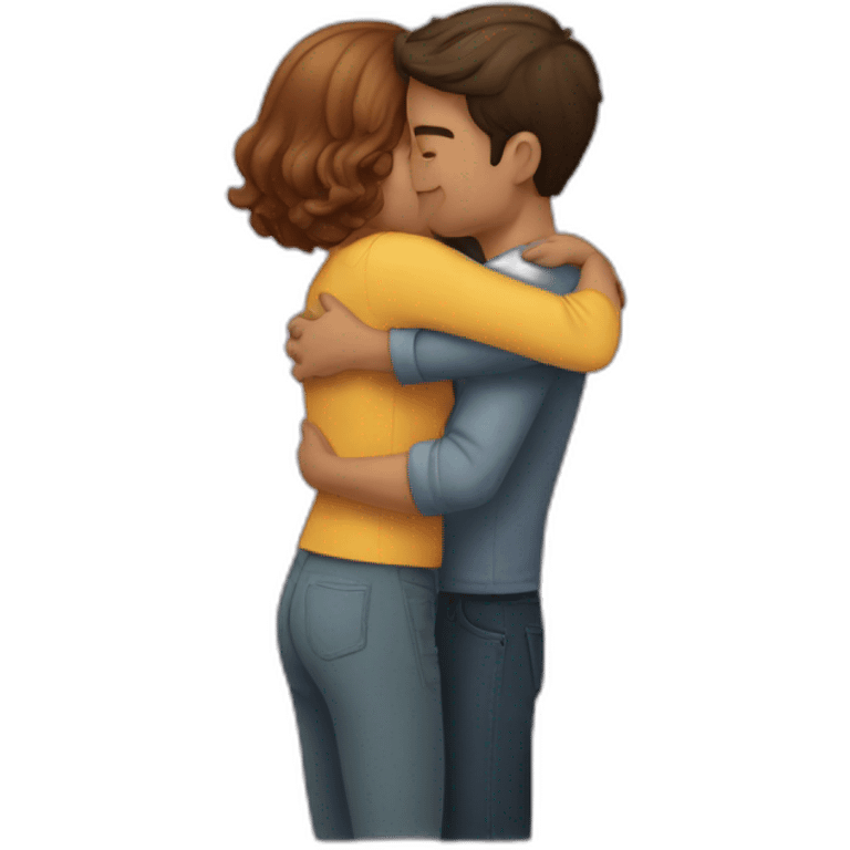 romantic hug emoji