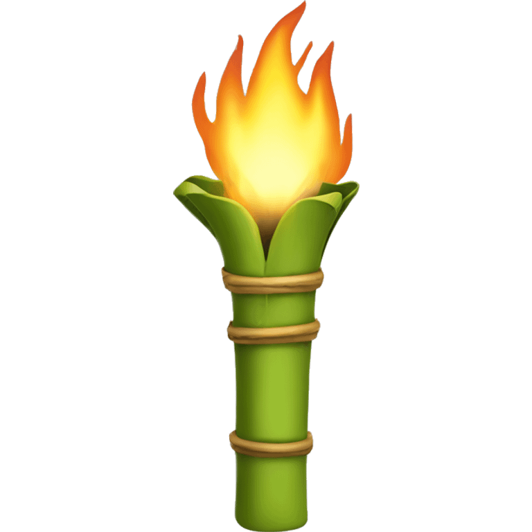 Bamboo torch emoji