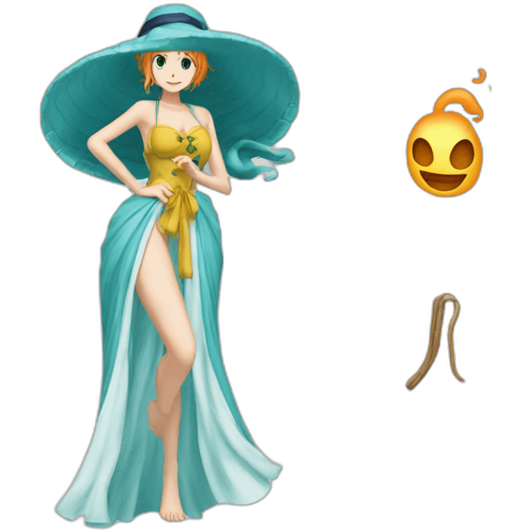 Nami One piece vestido emoji