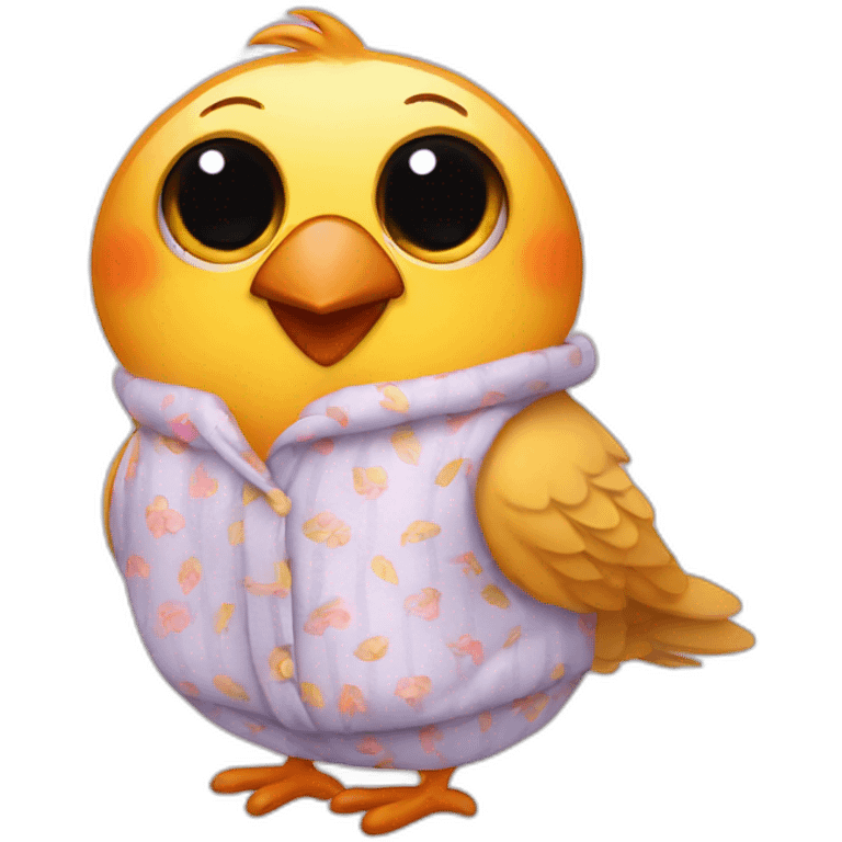 bird in pajamas emoji