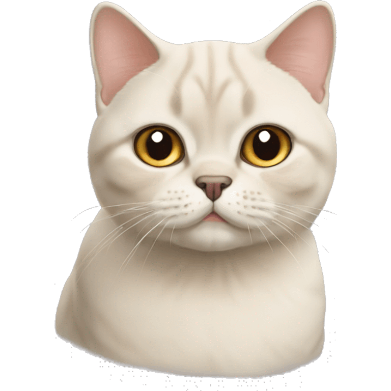 Cream british shorthair cat emoji