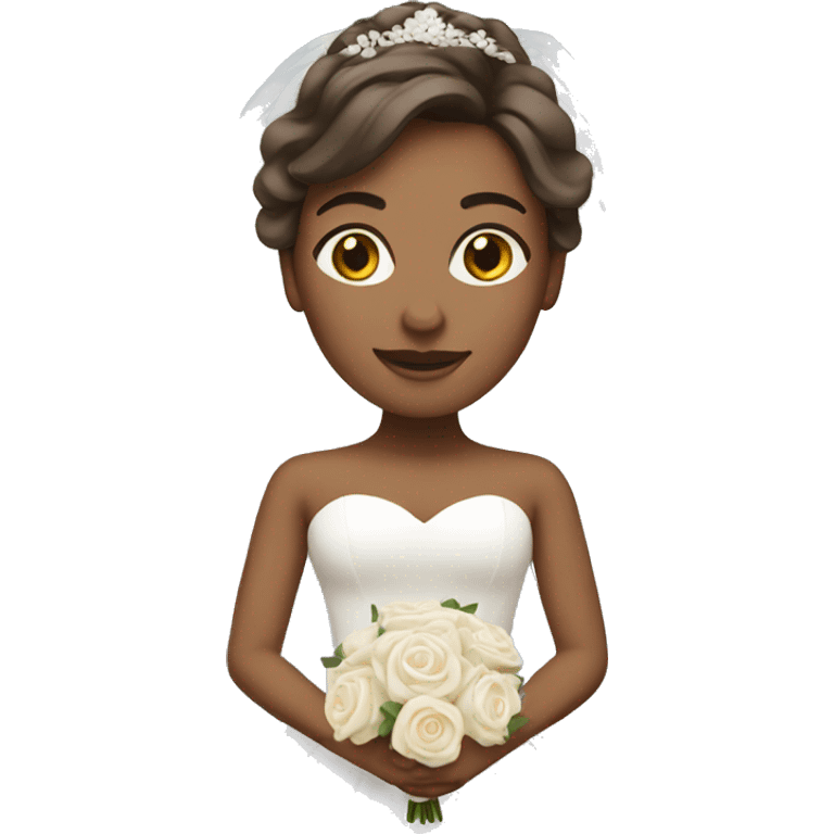 bride with medium skin tone emoji