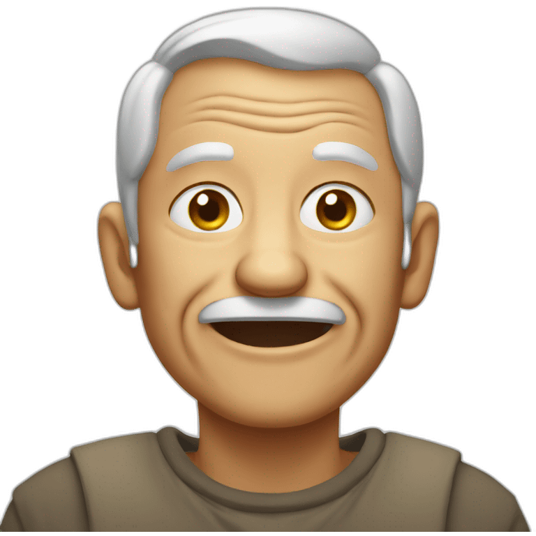 old man without teeths emoji