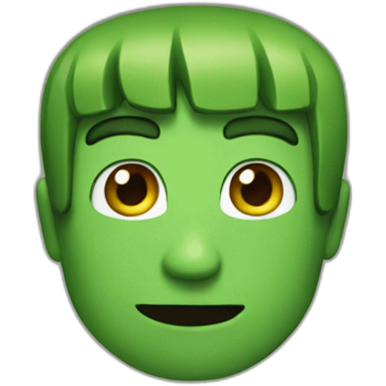 Steve as creeper emoji