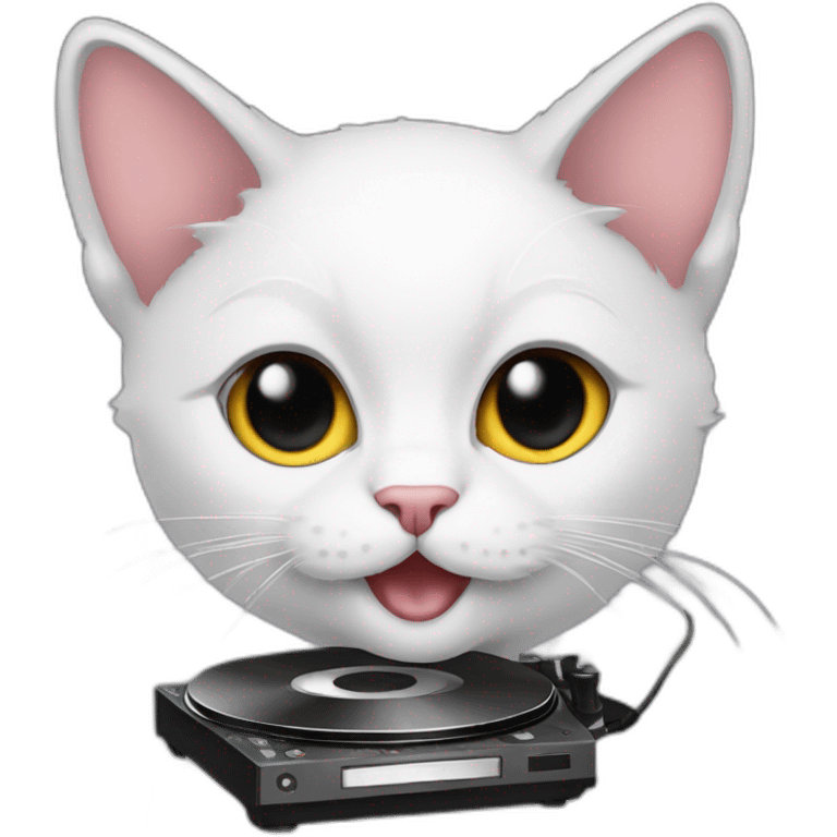 Dj kitten emoji