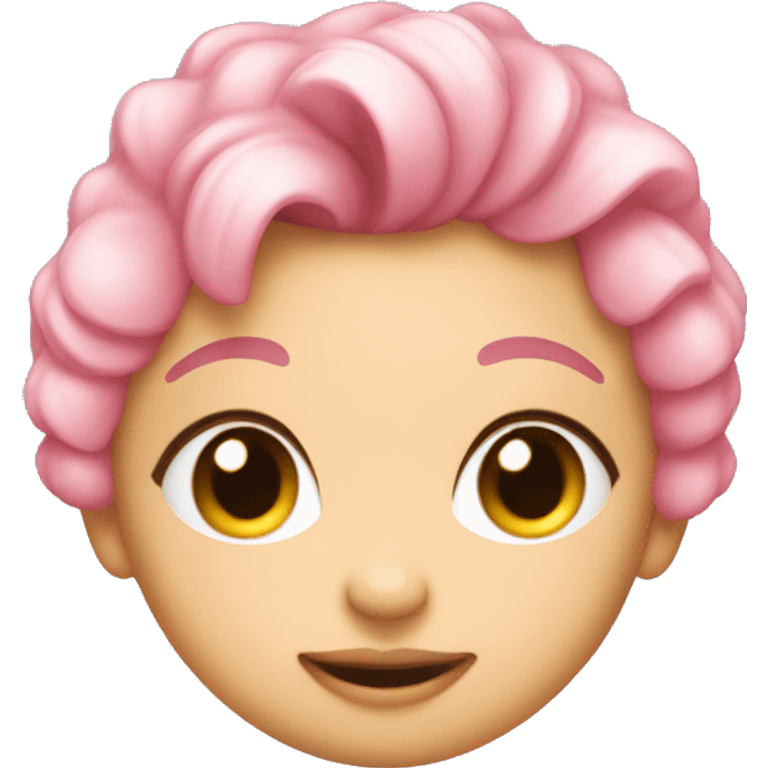 Cutesy, pink, coquette, cute, pretty, girly, comfy emoji