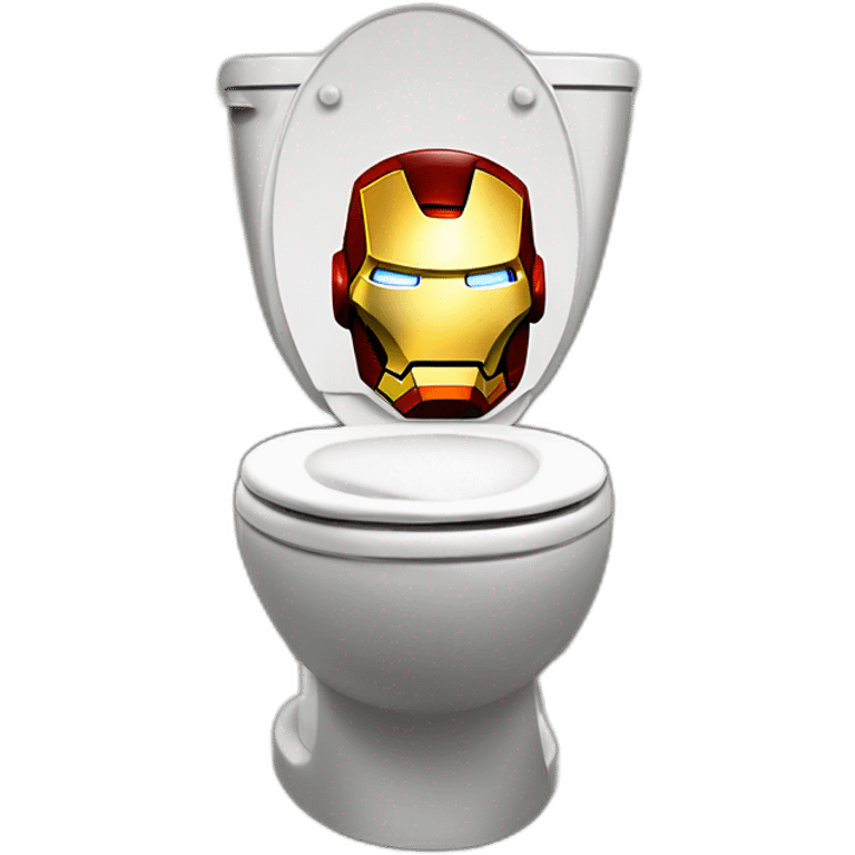 Iron man aux toilettes emoji