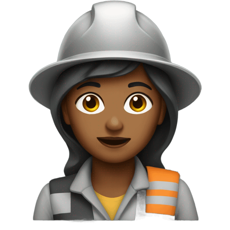 Mining woman emoji