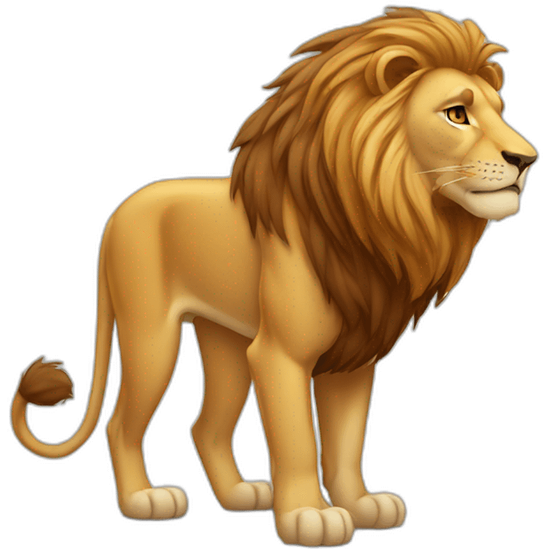 lion standing emoji