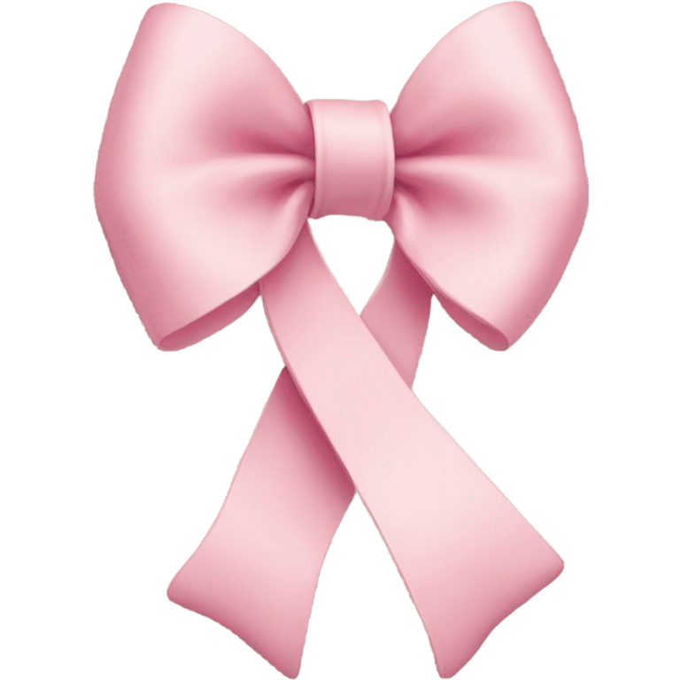 light pink ribbon bow emoji