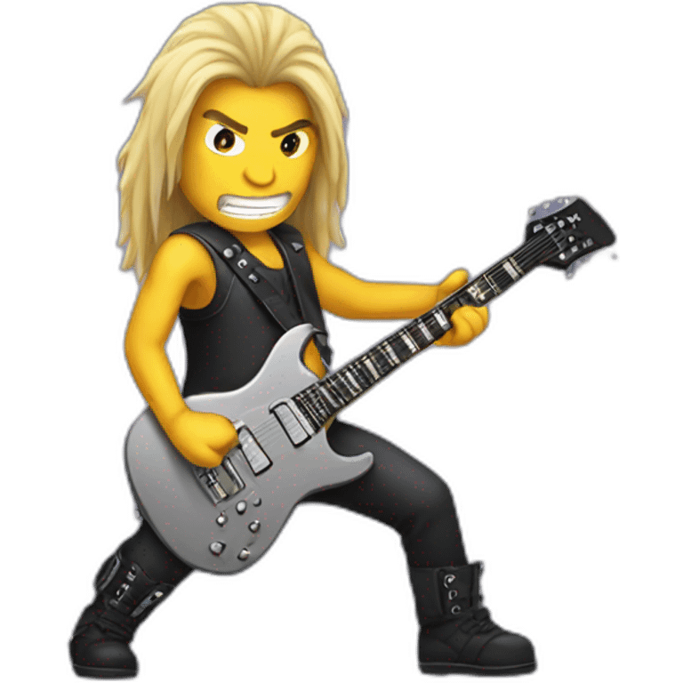 Heavy Metal Guitar Player emoji