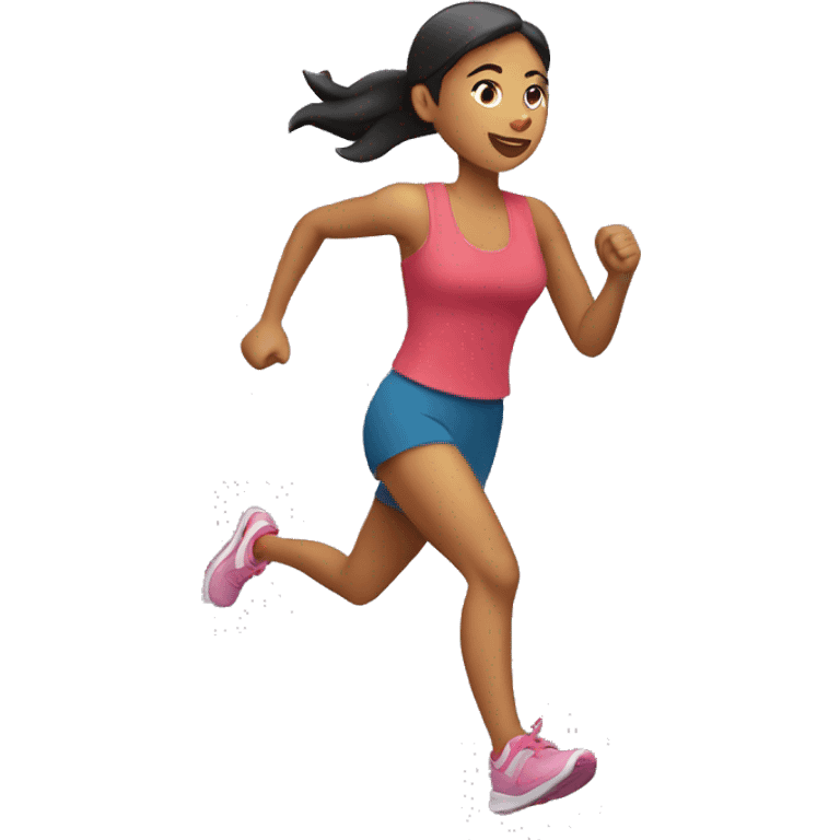 mujer corriendo emoji