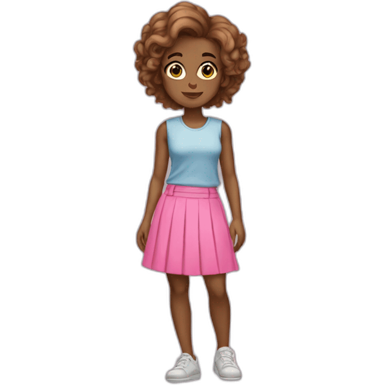 Femboy in pink skirt emoji