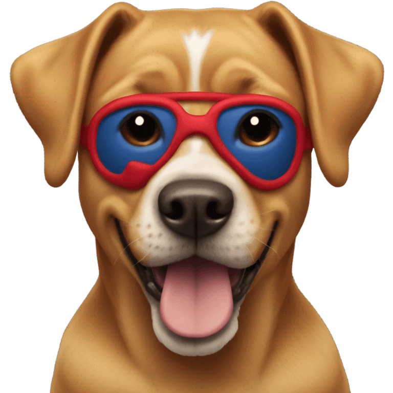 DOG in SPIDER MAN mask emoji