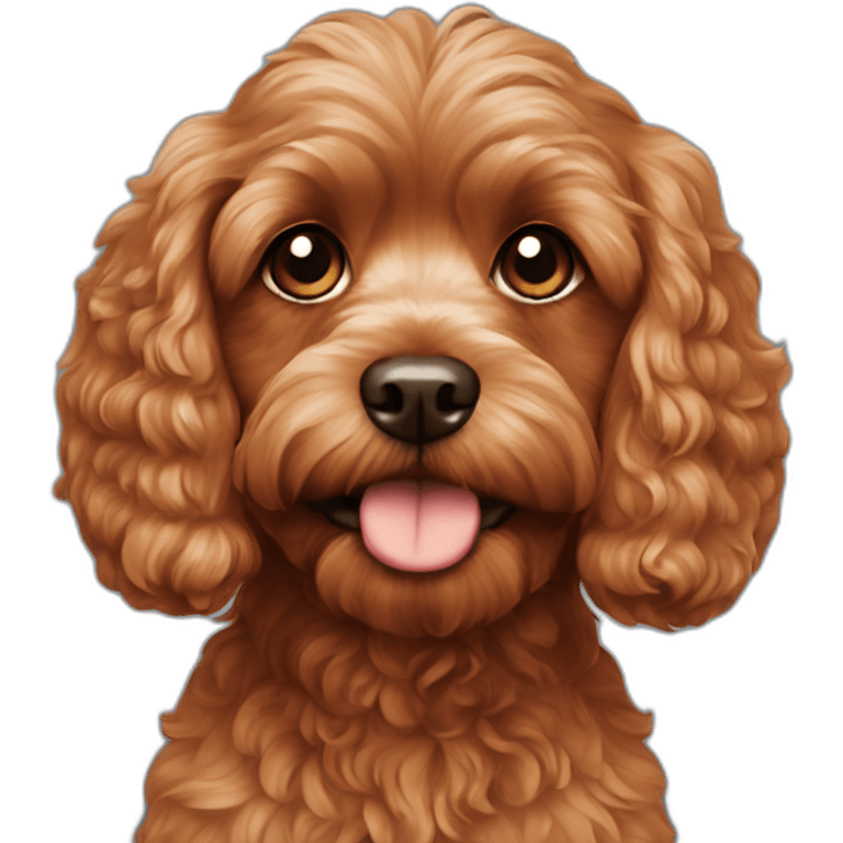 Red cavapoo emoji