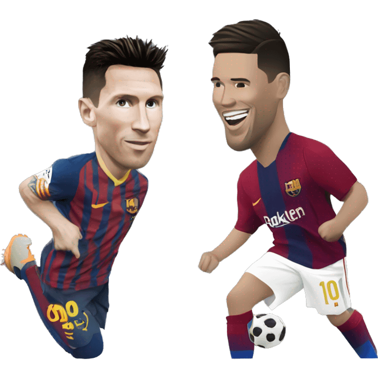 Ronaldo and messi emoji