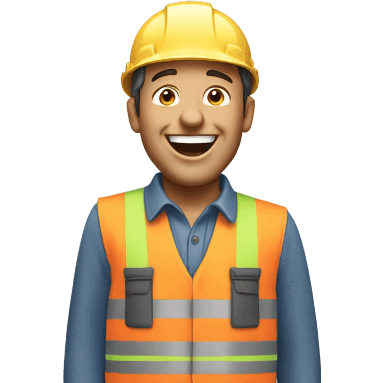 Builder laughing emoji